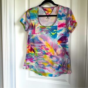 Lucy color splash workout shirt
